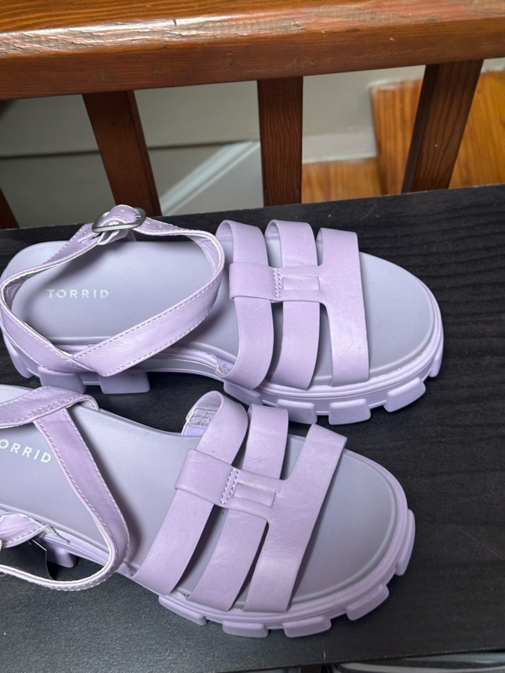 torrid Pastel Lavender Chunky-Strap Sandals
